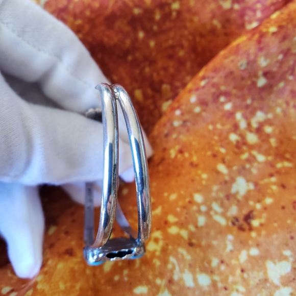 Sterling Southwest Turquoise Cuff - Picture 6 of 7